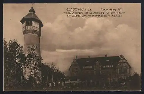 AK Glauchau i. Sa., König Georg-Stift, Genesungsheim im Rümpfwalde