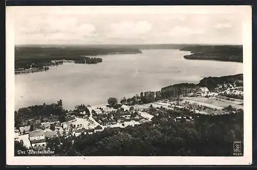 AK Altenhof, Werbellinsee, Flugzeugaufnahme