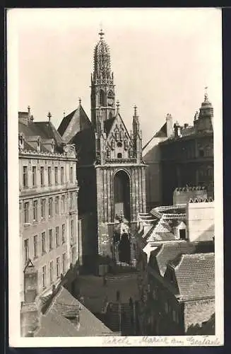 AK Wien, Kirche Maria am Gestade im Sonnenschein