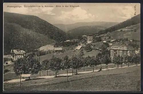 AK Spindelmühle in Böhmen, Blick in den Elbgrund