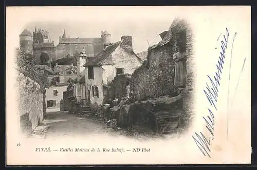 AK Vitré, Vieilles Maisons de la Rue Balayé