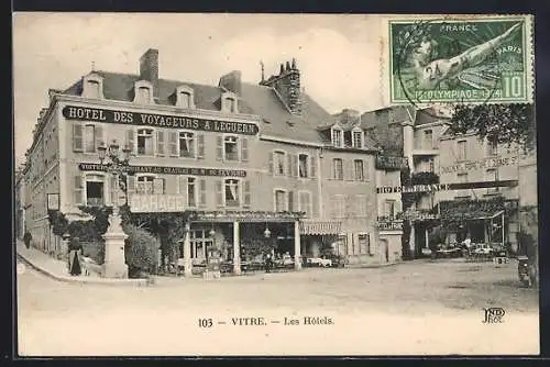 AK Vitré, hôtel des voyageurs et de France