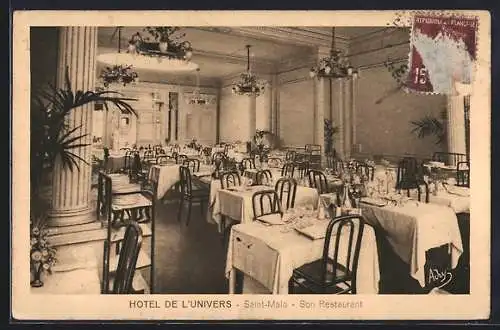 AK Saint-Malo, Hôtel de l`Univers, Son Restaurant