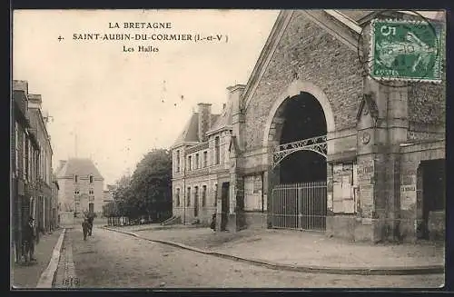 AK Saint-Aubin-du-Cormier, Les Halles