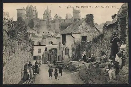 AK Vitré, Rue Balatz et le Château