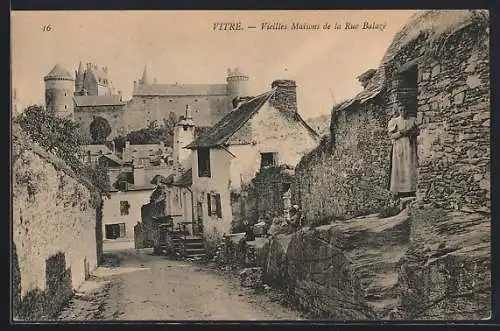 AK Vitré, Vieilles Maisons de la Rue Balayé