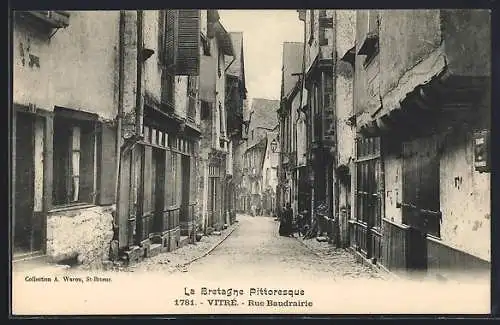 AK Vitré, Rue Baudrairie, La Bretagne pittoresque