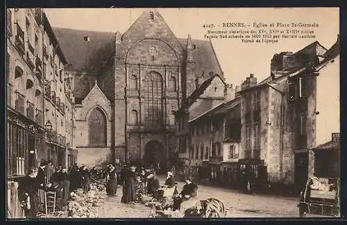 AK Rennes, Église et Place St-Germain