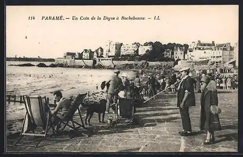 AK Paramé, Un Coin de la Digue à Rochebonne