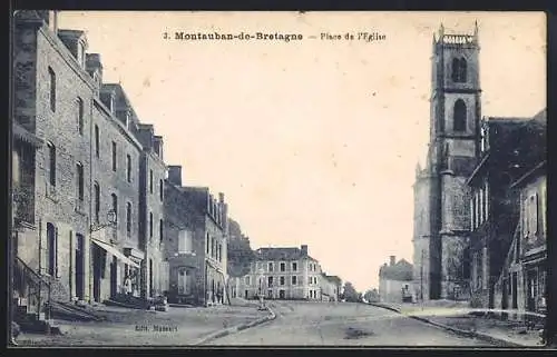 AK Montauban-de-Bretagne, Place de l`Eglise