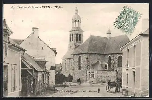 AK Vern /Rennes, L`Église