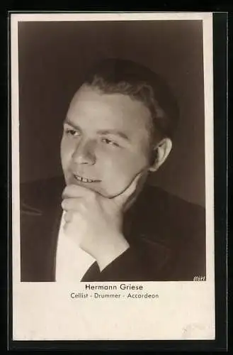 AK Musiker Hermann Griese, Portrait