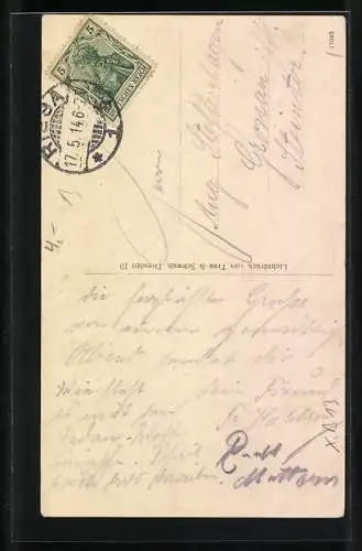 AK Heilmanns Lustspiel und Possen Duett in einer Spielszene