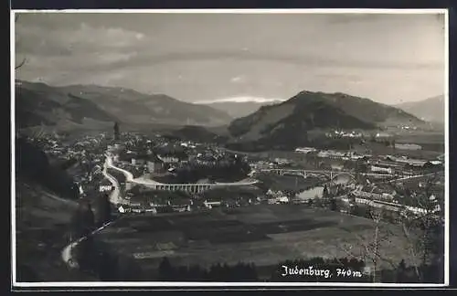 AK Judenburg, Gesamtansicht aus der Ferne