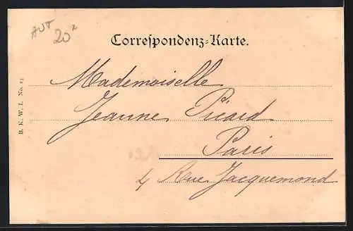 AK Wien, K. k. Universität mit Liebenberg-Denkmal