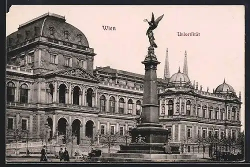 AK Wien, Denkmal vor der Universität