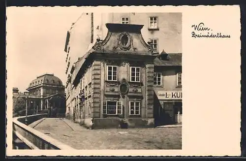 AK Wien, Dreimäderlhaus in der Schreyvogelgasse