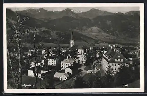 AK Hofgastein, Gesamtansicht gegen die Berge