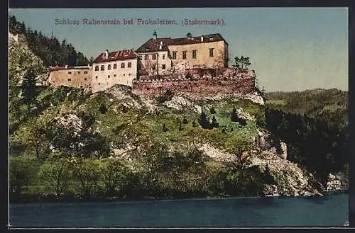 AK Frohnleiten /Steiermark, Schloss Rabenstein am Ufer