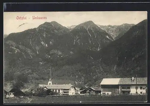 AK Umhausen, Oetztal, Ortsansicht