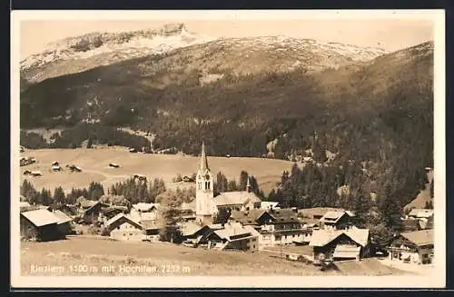 AK Riezlern, Ortsansicht mit Hochiflen