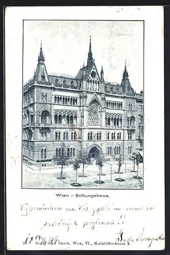 Künstler-AK Wien, Sühnhaus am Schottenring