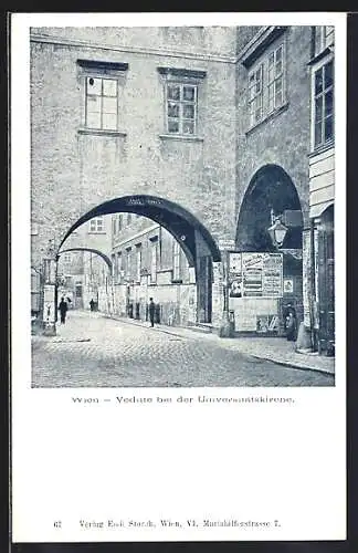 AK Wien, Vedute bei der Universitätskirche