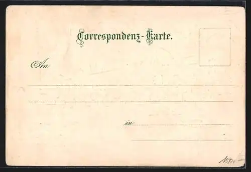 Lithographie Wien, Universität und Liebenberg-Denkmal