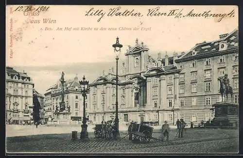 AK Wien, Am Hof mit Kirche zu den neun Chören der Engel