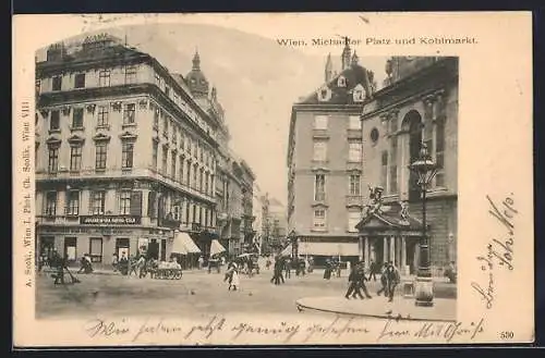 AK Wien, Michaeler Platz und Kohlmarkt