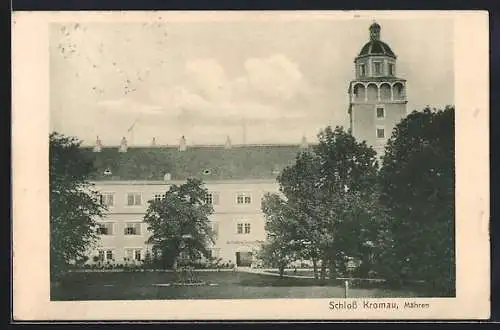 AK Kromau /Mähren, Schloss Kromau mit Anlagen