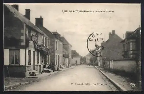 AK Suilly-La-Tour /Nièvre, Mairie et Ecoles