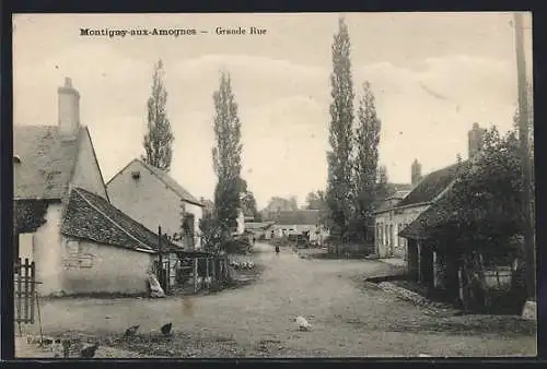 AK Montigny-aux-Amognes, Grande Rue