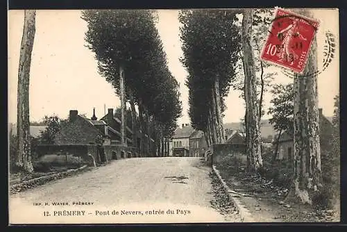 AK Prémery, Pont de Nevers, entrée du Pays