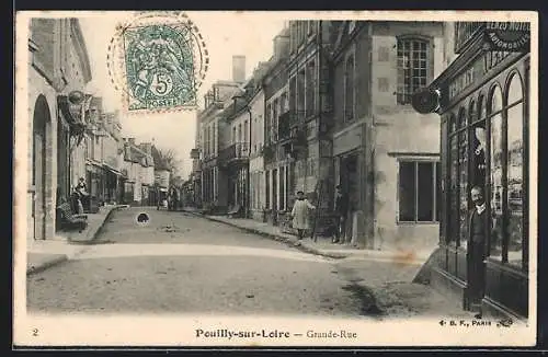 AK Pouilly-sur-Loire, Grande-Rue