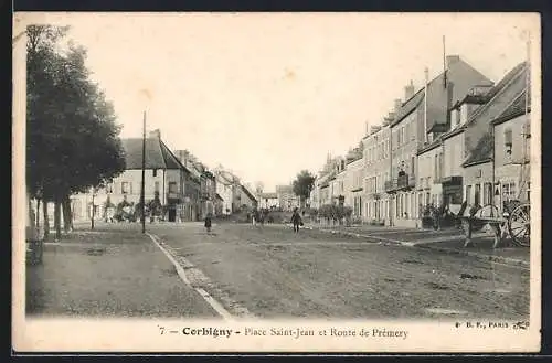 AK Corbigny, Place Saint-Jean et Route de Prémery