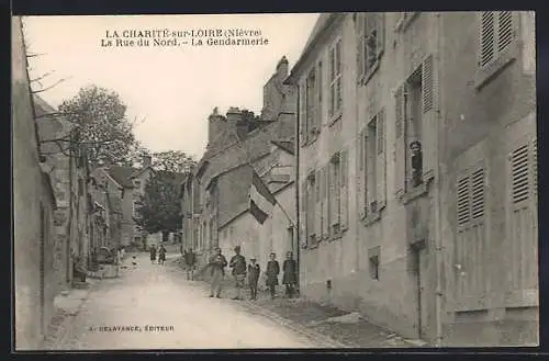 AK Charité-sur-Loire, La Rue du Nord, La Gendarmerie