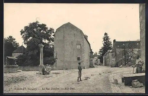 AK Tannay /Nièvre, La Rue Denfert