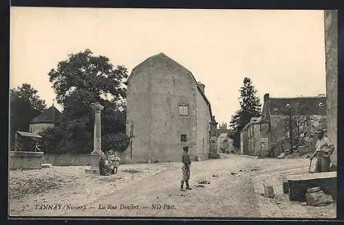 AK Tannay /Nièvre, La Rue Denfert