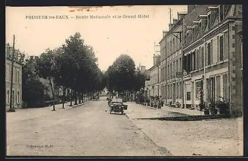 AK Pougues-les-Eaux, Route Nationale et le Grand Hôtel