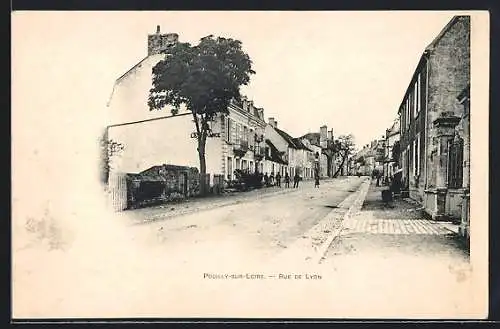 AK Pouilly-sur-Loire, Rue de Lyon