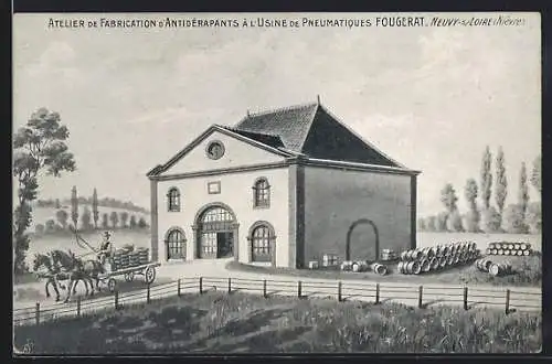 AK Neuvy-sur-Loire, Atelier de fabrication d`antidérapants à l`usine de pneumatiques Fougerat