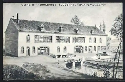 AK Neuvy-sur-Loire, Usine de Pneumatiques Fougerat