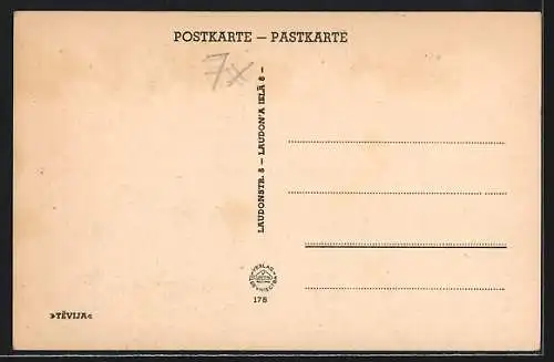 AK Riga, Ansicht von der Düna, Daugavas ainava