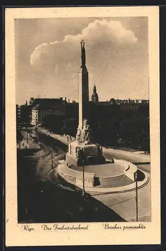 AK Riga, das Freiheitsdenkmal, Brivibas piemineklis