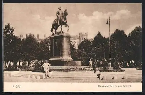 AK Riga, Denkmal Peter des Grossen