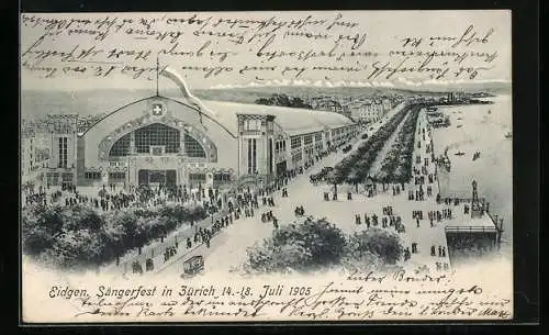 AK Zürich, Eidgenössisches Sängerfest 1905, Festhalle