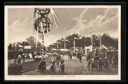 AK Hannover, 9. Deutsches Sängerbundesfest 1924, Festplatz