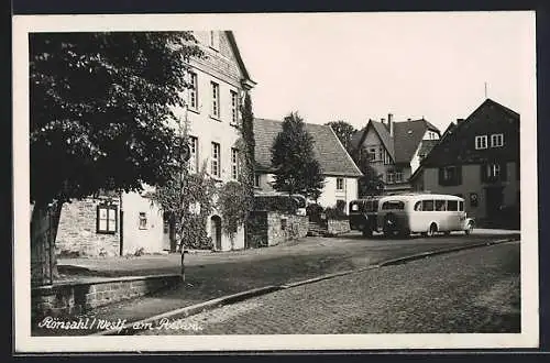 AK Rönsahl /Westf., Strasse am Postamt