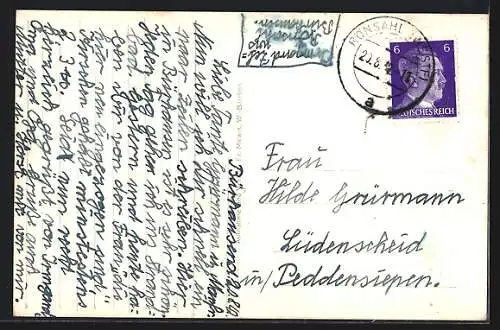 AK Rönsahl /Westf., Strasse am Postamt
